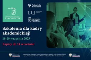 Do 14 września trwają zapisy na szkolenia dla kadry akademickiej!