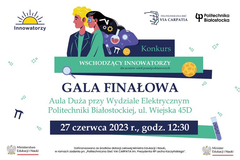 grafika do wydarzenia - Gala Finałowa konkursu "Wschodzący Innowatorzy"