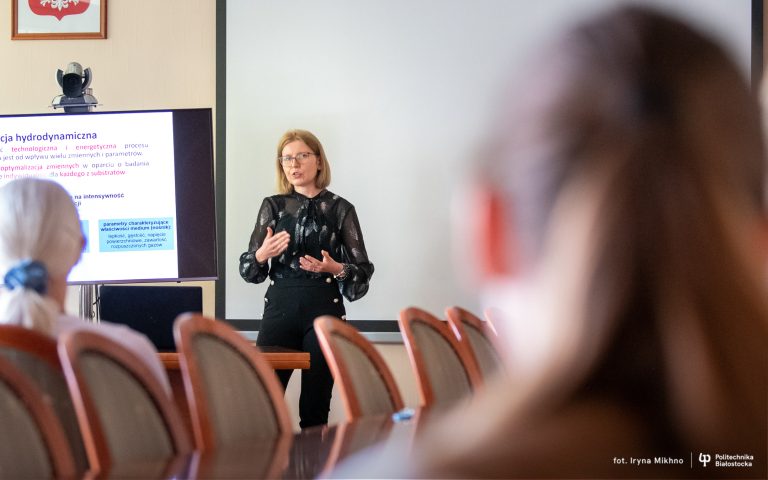 Aleksandra Szaja podczas prezentacji