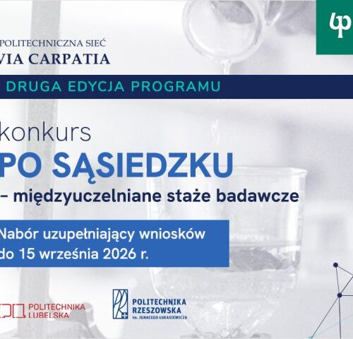 Konkurs PO SĄSIEDZKU – międzyuczelniane staże badawcze – trwa nabór uzupełniający